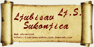 Ljubisav Sukonjica vizit kartica